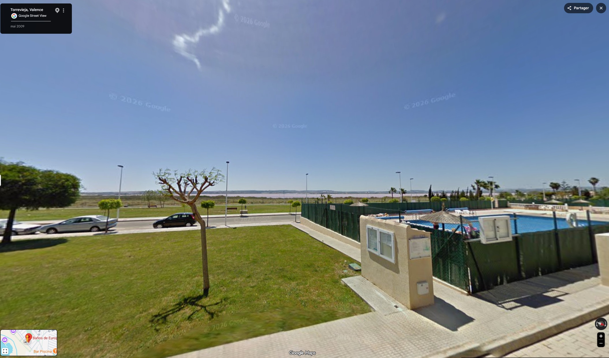 Carte Google Maps indiquant la résidence Baños de Europa à Torrevieja